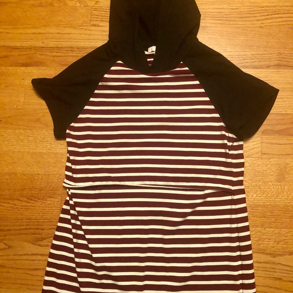 BHome Maternity Hooded Nursing Shirt - Size Large
